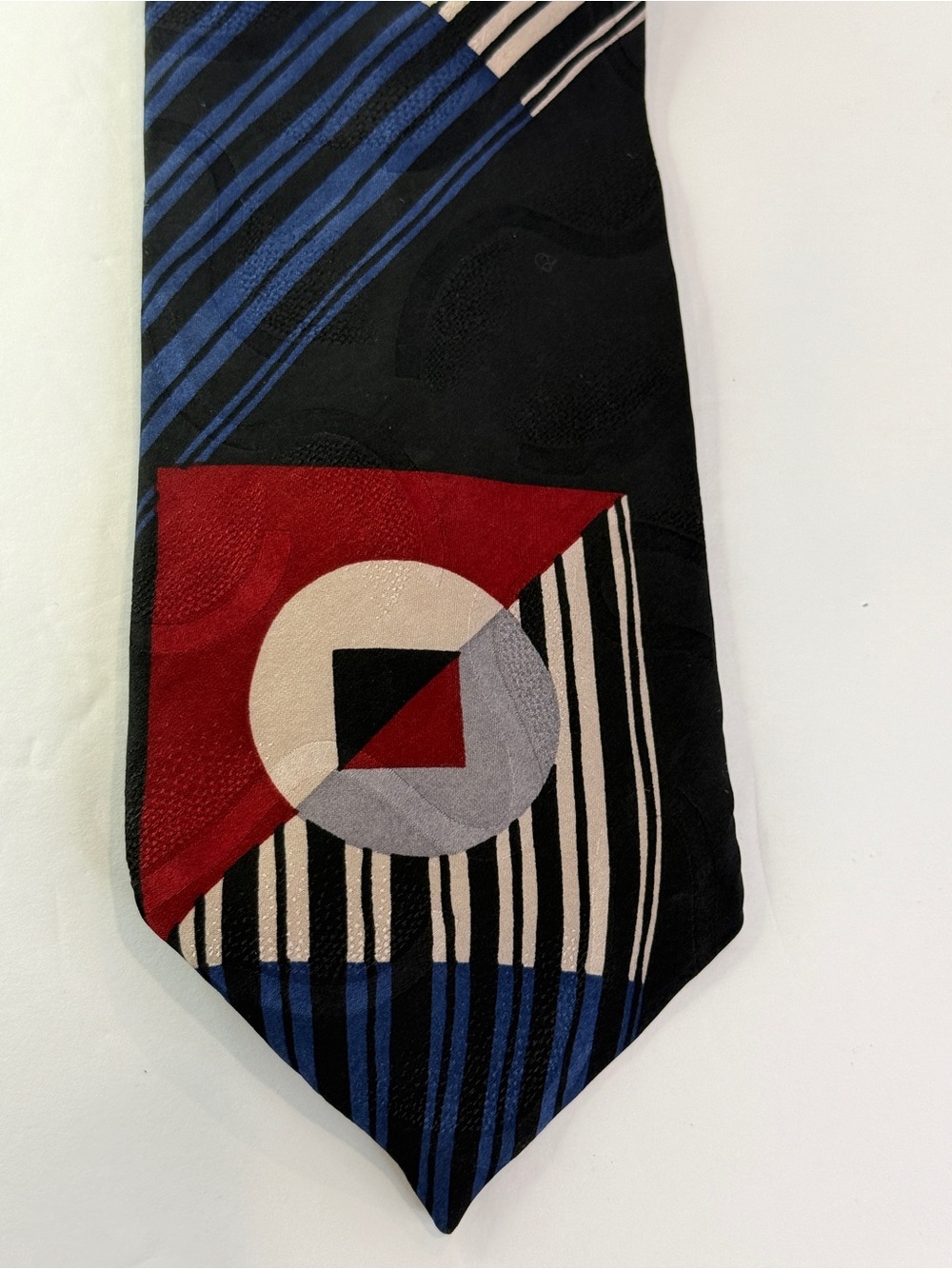 💎 Jes Suis Executive Collection Abstract Geometric Silk Necktie – Power Tie